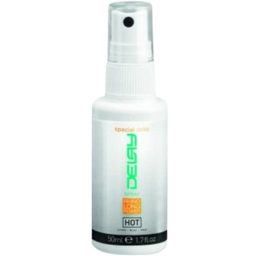 Spray intim HOT Delay Spray - Rhino Long Power, pentru întârzierea ejaculării, cu efect de răcire, 50 ml
