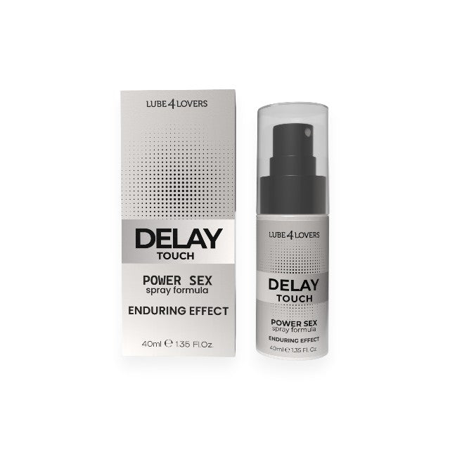 Spray LUBE4LOVERS Delay Touch Power Sex, pentru întârzierea ejaculării, pe bază de apă, cu ginseng, 40 ml