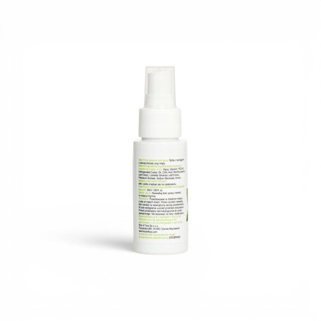 Spray MYLOVE Deep Throat Pleasure Oral Spray, pentru sex oral adânc, cu aromă de ceai verde și mentă, 50 ml