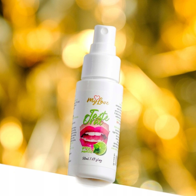 Spray MYLOVE Taste Oral Spray Mojito, pentru sex oral, textură non-lipicioasă, aromă de cocktail mojito, 50 ml