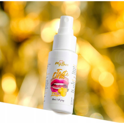 Spray MYLOVE Taste Oral Spray Pineapple, pentru sex oral, textură non-lipicioasă, aromă de ananas, 50 ml