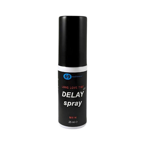 Spray pentru întârzierea ejaculării 69 WELLNESS Delay Spray, cu efect de răcire, formulă naturală cu cuișoare, 25 ml