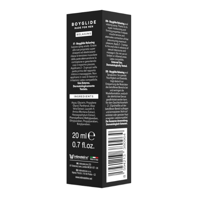 Spray pentru relaxare anală BOYGLIDE Made for Men - Relaxing, cu efect hidratant, 20 ml