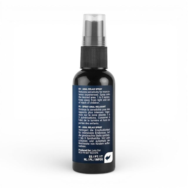 Spray pentru relaxare anală FUCK & FIST, pe bază de apă, cu mentol, textură fluidă, 50 ml