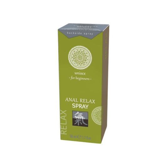 Spray pentru relaxare anală SHIATSU Anal Relax Spray, unisex, cu aloe vera, potrivit pentru începători, 50 ml