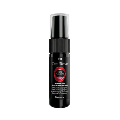 Spray pentru sex oral adânc INTT Deep Throat - More Pleasure, cu aromă de căpșuni, 12 ml