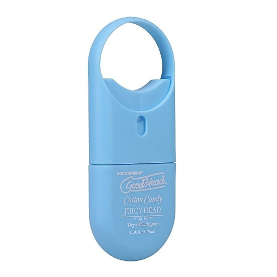 Spray pentru sex oral, GoodHead Juicy Head - Dry Mouth, umiditate instantanee, cu aroma de Vata de Zahar, 9 ml