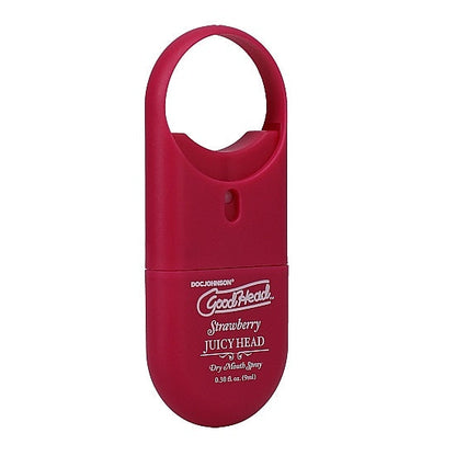 Spray pentru sex oral, GoodHead Juicy Head - Dry Mouth, umiditate instantanee, cu aroma de Capsuni, 9 ml