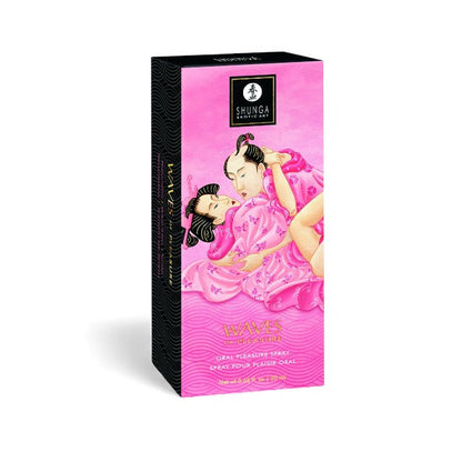 Spray pentru sex oral SHUNGA Waves Of Pleasure Watermelon, crește producția de salivă, aromă pepene roșu, 20 ml