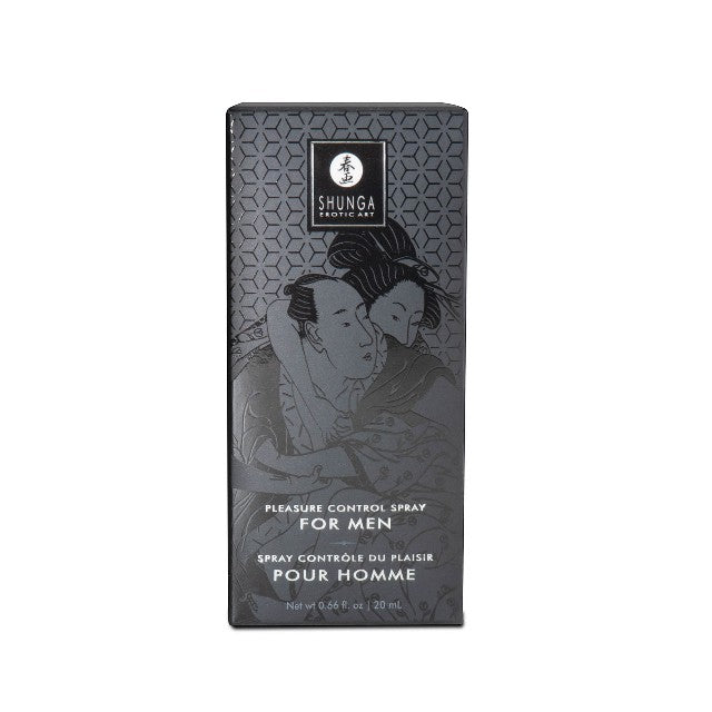 Spray SHUNGA Pleasure Control Spray For Men, pentru întârzierea ejaculării, cu ulei de scorțișoară chinezească, 20 ml