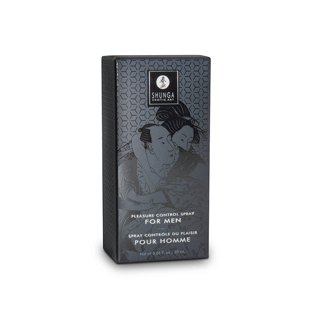 Spray SHUNGA Pleasure Control Spray For Men, pentru întârzierea ejaculării, cu ulei de scorțișoară chinezească, 20 ml