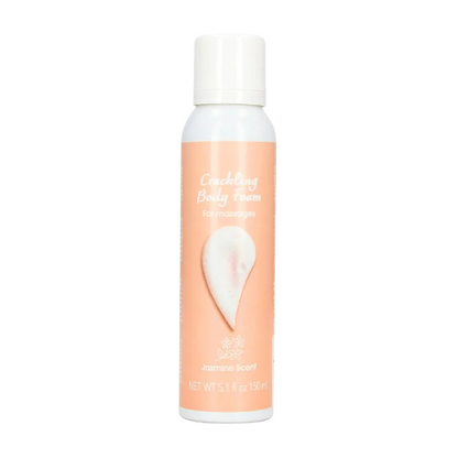 Spumă pentru masaj PHARMQUESTS Crackling Body Foam, efect efervescent, aromă de iasomie, cu ulei de ricin, 150 ml