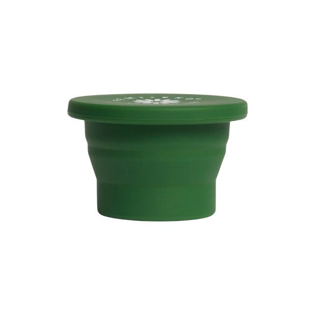 Sterilizator pliabil FEMI.EKO®, pentru dezinfectare și depozitare cupe menstruale, din silicon moale, culoare verde