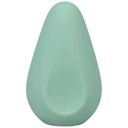 Stimulator clitoris DOC JOHNSON Ritual Chi, din silicon moale, 10 funcții de vibrație, rezistent la apă, verde turcoaz