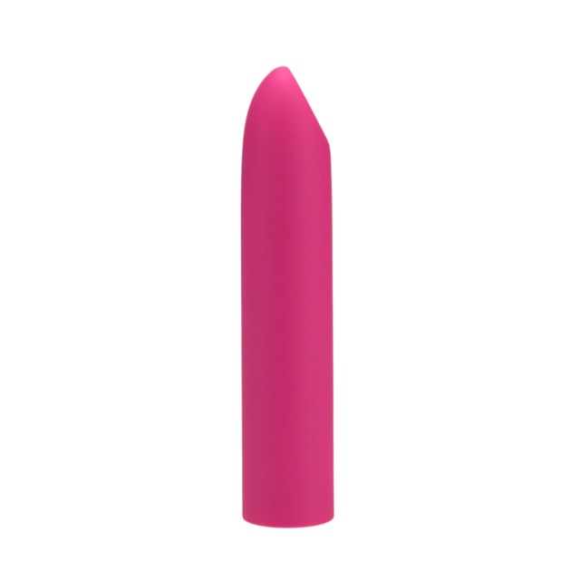 Stimulator clitoris MINA Whisper, design în formă de ruj, 10 funcții de vibrație, 9.25 cm, roz