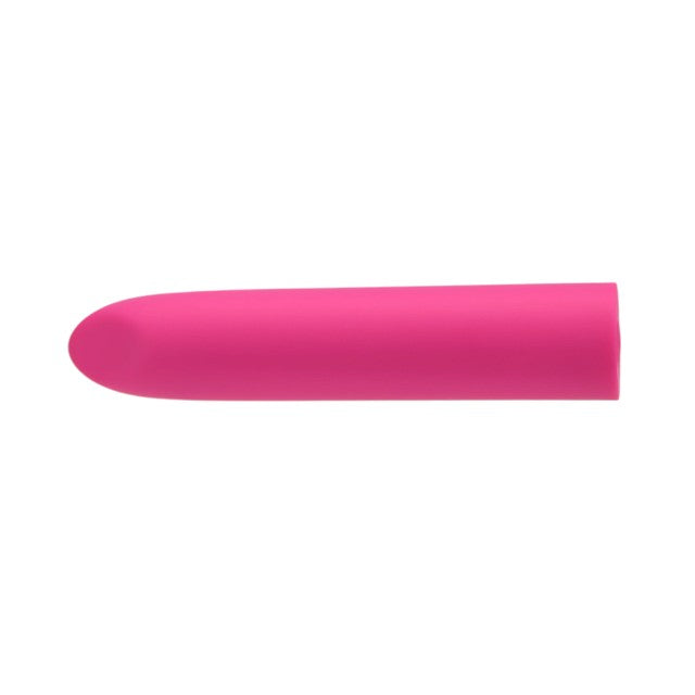 Stimulator clitoris MINA Whisper, design în formă de ruj, 10 funcții de vibrație, 9.25 cm, roz