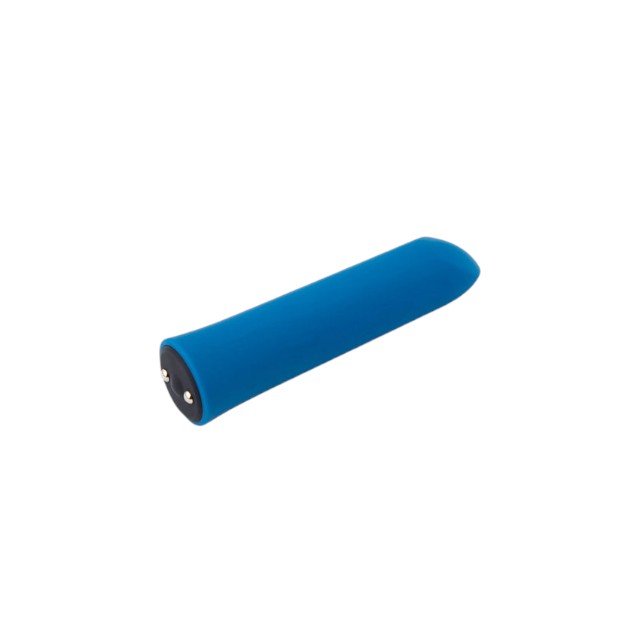 Stimulator clitoris NU SENSUELLE Bullet Iconic, cu funcție de memorie, 20 funcții de vibrație, culoare albastru