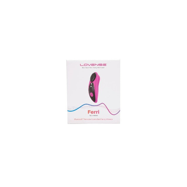 Stimulator LOVENSE - FERRI, control prin aplicatie, pentru stimularea clitorisului, 11.5 cm, culoarea roz cu negru