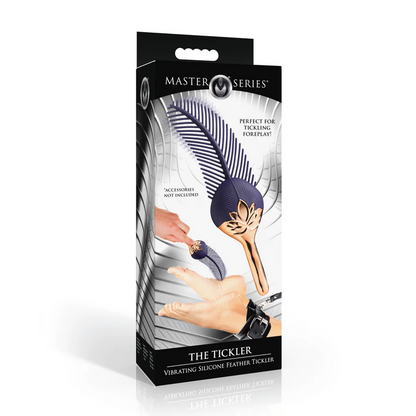 Stimulator XR BRANDS The Tickler, în formă de pană, 3 viteze și 7 funcții de vibrație, rezistent la apă, culoare mov
