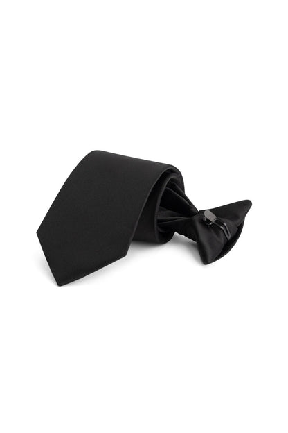 Stropdas clip on zwart - zwarte clip-on stropdas met kreukbestendige sluiting.