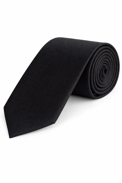 Stropdas PE zwart, onderhoudsarme en kreukbestendigeEasycare stropdas zwart, perfect voor elke gelegenheid.