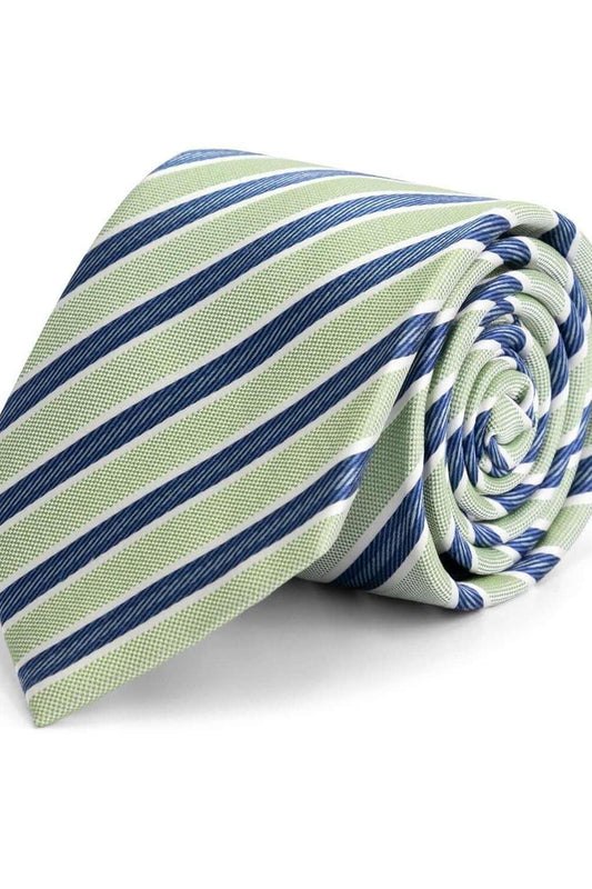 stropdas zijde Blauw/Groen
