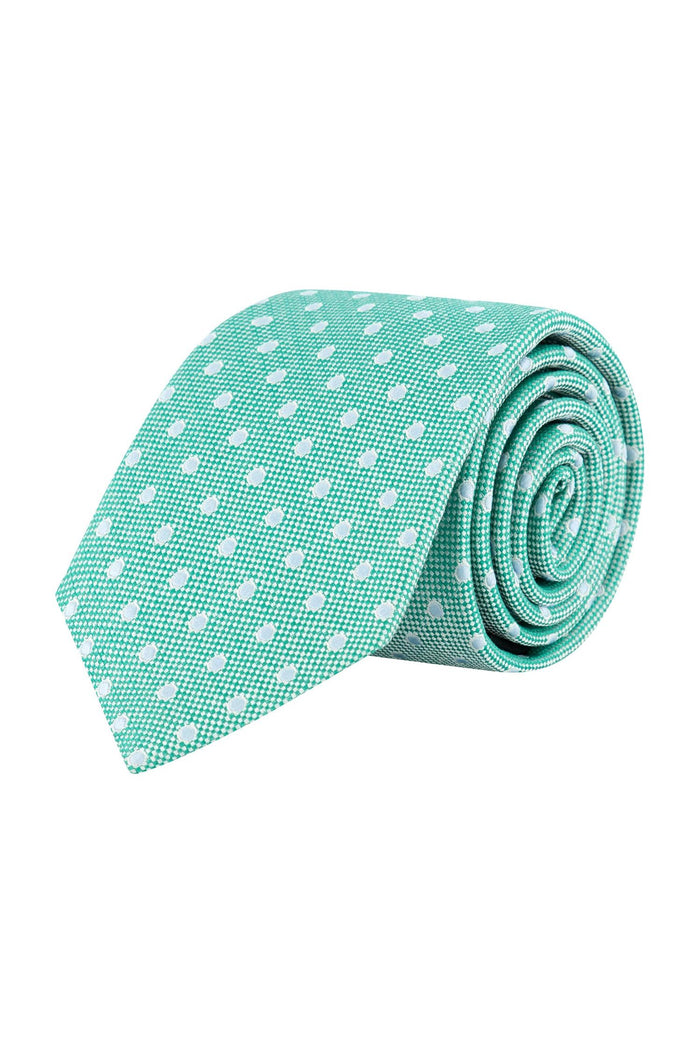 Stropdas zijde groen