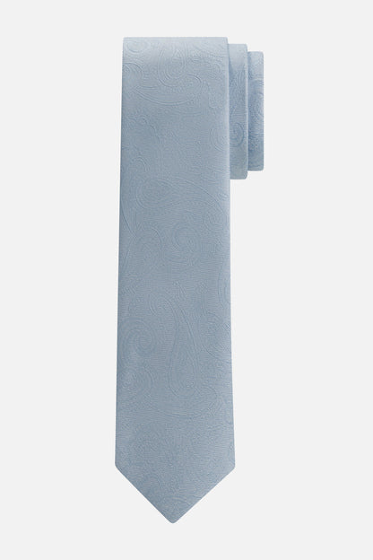 Stropdas zijde paisley lichtblauw