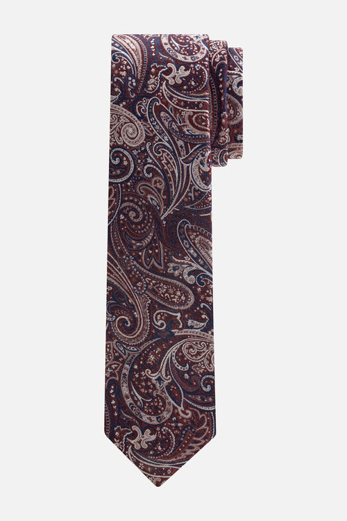 Stropdas zijde paisley rood