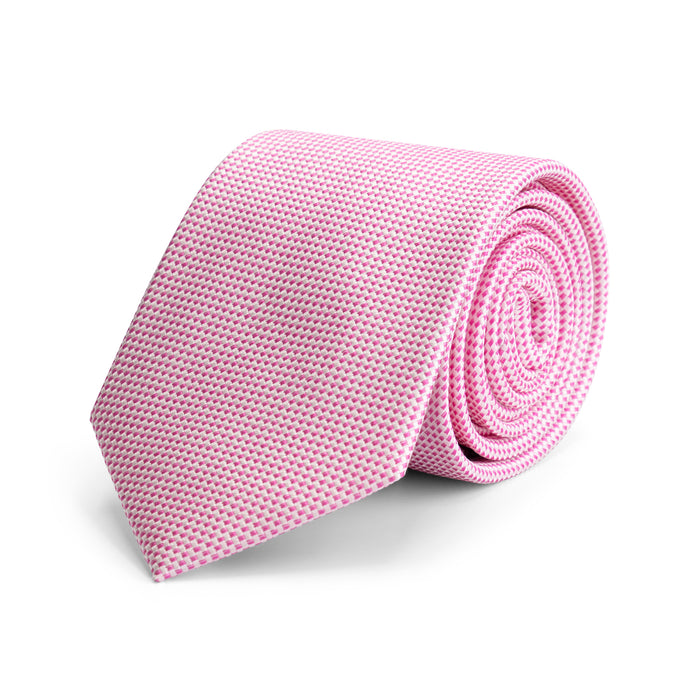 Stropdas zijde Roze, roze zijden stropdas met ademend comfort en subtiele glans.