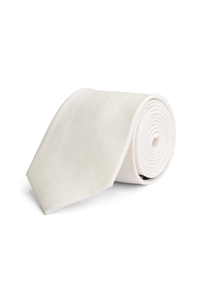 Stropdas zijde off-white