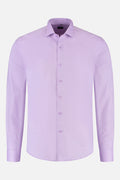 Structure lila shirt in light purple color with long sleeves and button-up front.