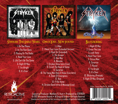 STRYKEN - PRECIOUS METAL BOX SET (*NEW 3-CD Box Set + 3 Collector Cards, 2022, Retroactive) Limited to just 300 Box Sets!