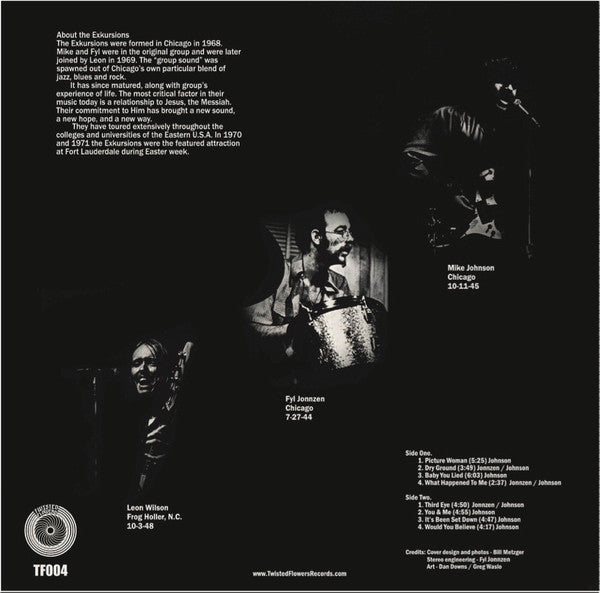 THE EXKURSIONS - THE EXKURSIONS (*NEW-BLACK VINYL, 1971/2023, Heavy Christian Psych) Mike Johnson / Remastered Import