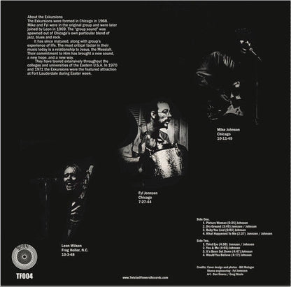THE EXKURSIONS - THE EXKURSIONS (*NEW-BLACK VINYL, 1971/2023, Heavy Christian Psych) Mike Johnson / Remastered Import