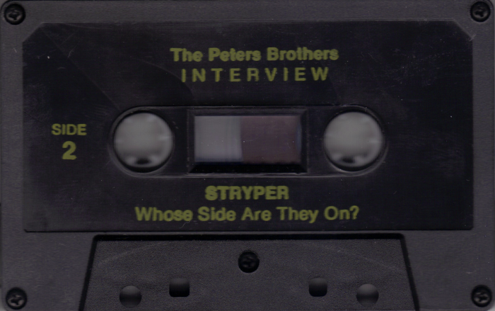 The Peters Brothers Interview Stryper: Whose Side are They On? 1987 *TAPE