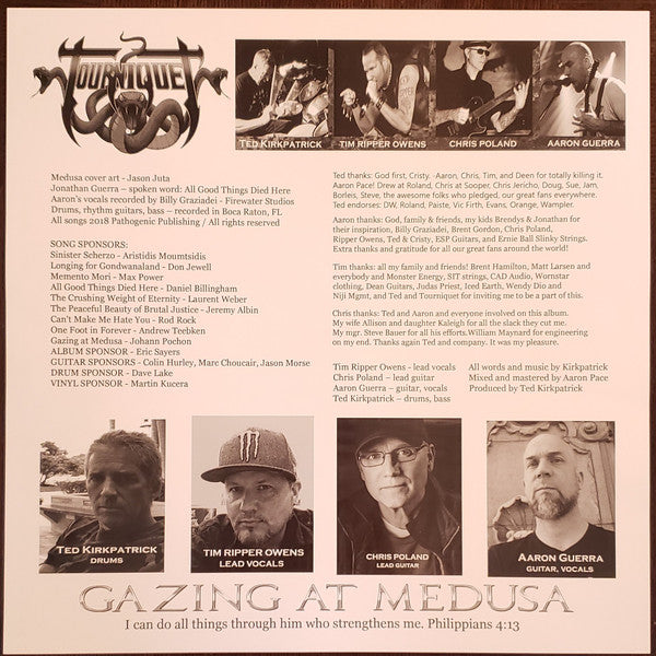 TOURNIQUET - GAZING AT MEDUSA (*BRONZE VINYL, 2019, Pathogenic Records) *LAST COPIES