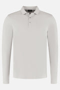 Trui polo liquid cotton agaatgrijs