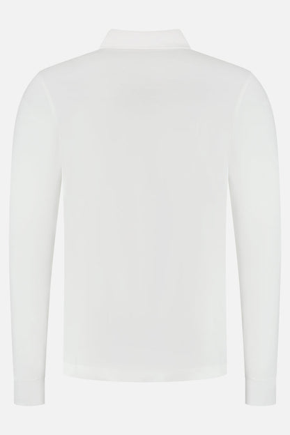 Trui polo liquid cotton off-white