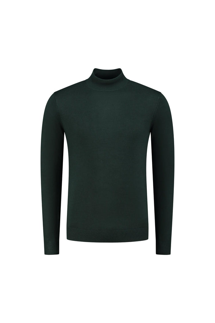 Turtle neck donkergroen