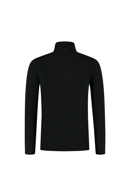 Turtle neck zwart – Fijngebreide coltrui met ademend comfort en vormvastheid.