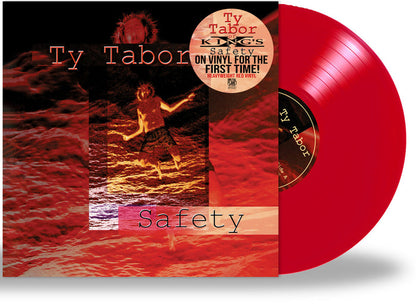 TY TABOR - SAFETY (*NEW-ZIRCON RED VINYL, 2022) King's X guitarist *Bumped & Bruised Jacket