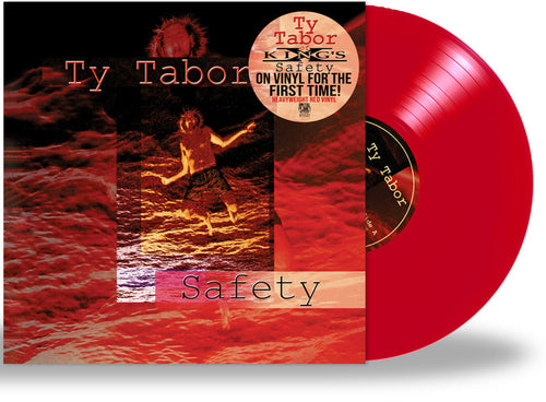 TY TABOR - SAFETY (*NEW-ZIRCON RED VINYL, 2022) King's X guitarist *Bumped & Bruised Jacket