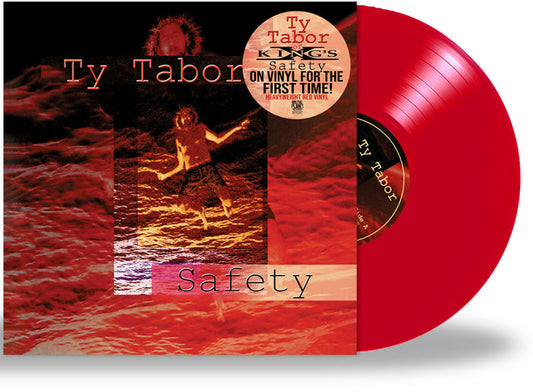 TY TABOR - SAFETY (*NEW-ZIRCON RED VINYL, 2022) King's X guitarist *Bumped & Bruised Jacket