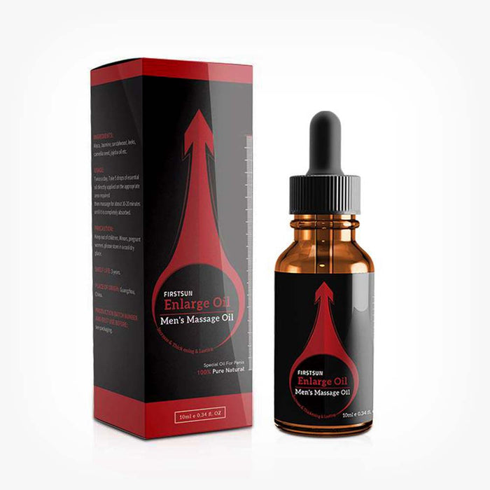 Ulei concentrat FIRSTSUN Enlarge Oil, pentru erecții puternice și mărirea penisului în lungime și grosime, 100% natural, 10 ml