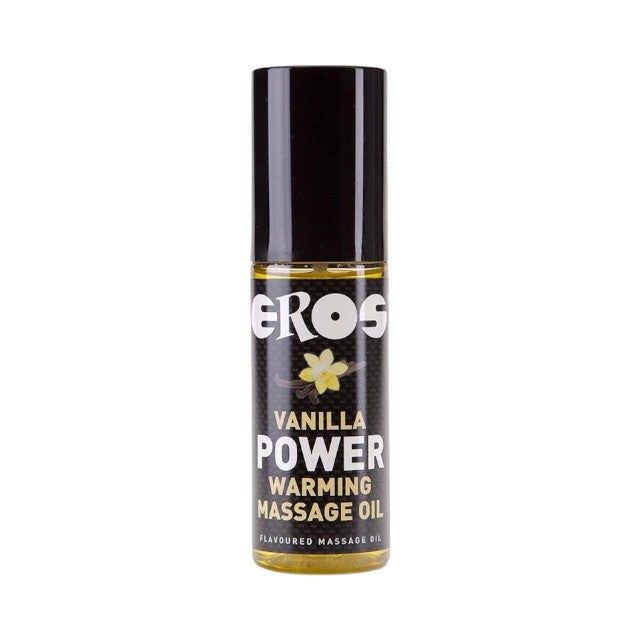 Ulei de masaj EROS Power Warming, cu efect de încălzire, aromă Vanilie, 100 ml