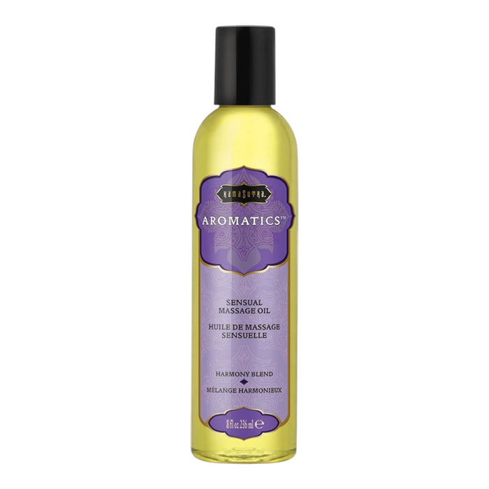 Ulei de masaj KAMASUTRA AROMATICS Harmony Blend, cu aromă de rozmarin, pin și lavandă, 236 ml