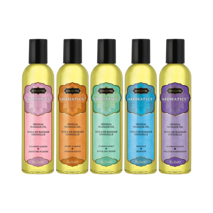 Ulei de masaj KAMASUTRA AROMATICS Sweet Almond, cu aromă de migdale dulci, 236 ml