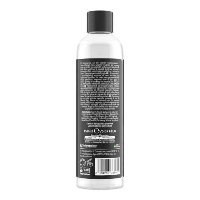 Ulei de masaj LUXURIA Quintessence Sugar Cloud, cu vitamina E și feromoni, cu aromă dulce, 150 ml