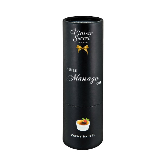 Ulei de masaj Plaisir Secret Creme Brulee, aromă cremă de zahăr ars, vegan, 59 ml